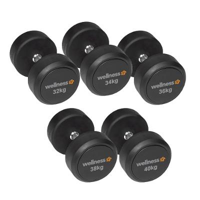 Kit 5 Pares Dumbbells (32Kg a 40Kg) Wellness - WK159I