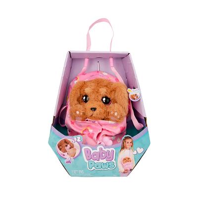 Pelúcia Baby Paws Cocker Cachorrinho Interativo com Sons e Bolsa de Transporte Multikids - BR2808