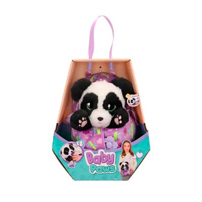 Pelúcia Baby Paws Panda Com Sons Reais e Bolsa de Transporte 2 em 1 Multikids - BR2615