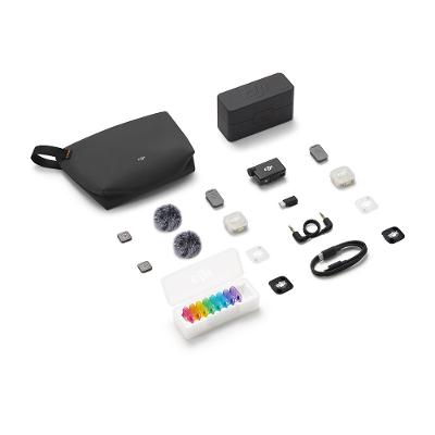 Microfone DJI Mic Mini 2S (2 TX Microfone + 1 RX Receptor + 1 Case de carregamento) BR - DJI153