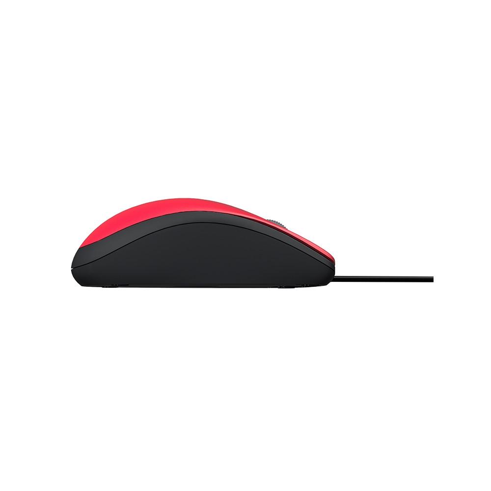 Mouse Com Fio MF400 Clique Silencioso Conexão USB 1200dpi Cabo de 180cm 3 Botões Vermelho Multi - MO390 - 3