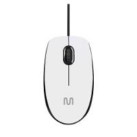 Mouse Com Fio MF400 Clique Silencioso Conexão USB 1200dpi Cabo de 180cm 3 Botões Branco Multi - MO389 - 1