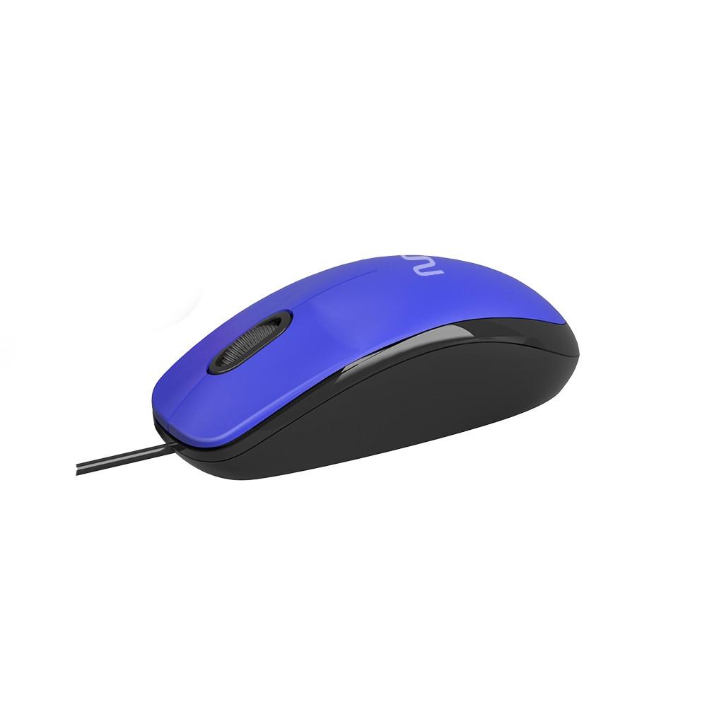 Mouse Com Fio MF400 Clique Silencioso Conexão USB 1200dpi Cabo de 180cm 3 Botões Azul Multi - MO388 - 2