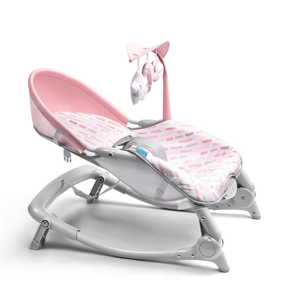 Cadeira de Descanso e Balanço Spice Dobrável 0-18kg Rosa Multikids Baby - BB293 - 2