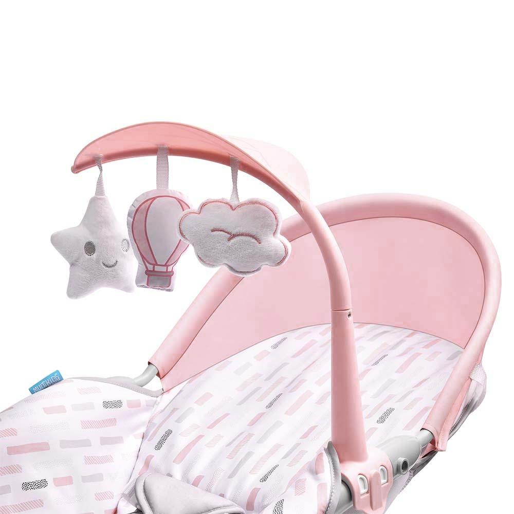 Cadeira de Descanso e Balanço Spice Dobrável 0-18kg Rosa Multikids Baby - BB293 - 6