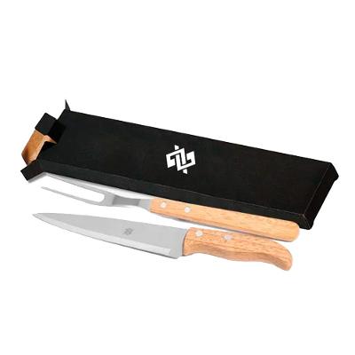 Kit churrasco Garfo e Faca 02 Peças