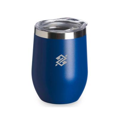 Copo em Inox Parede Dupla 320ml com Tampa e Bocal - Azul