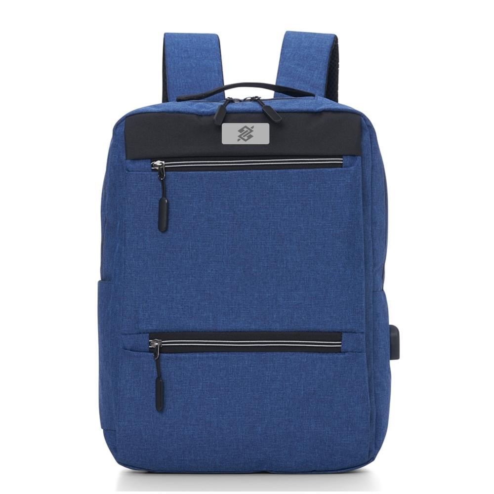 Mochila em Nylon 21 Litros com Saída USB - Azul - 1
