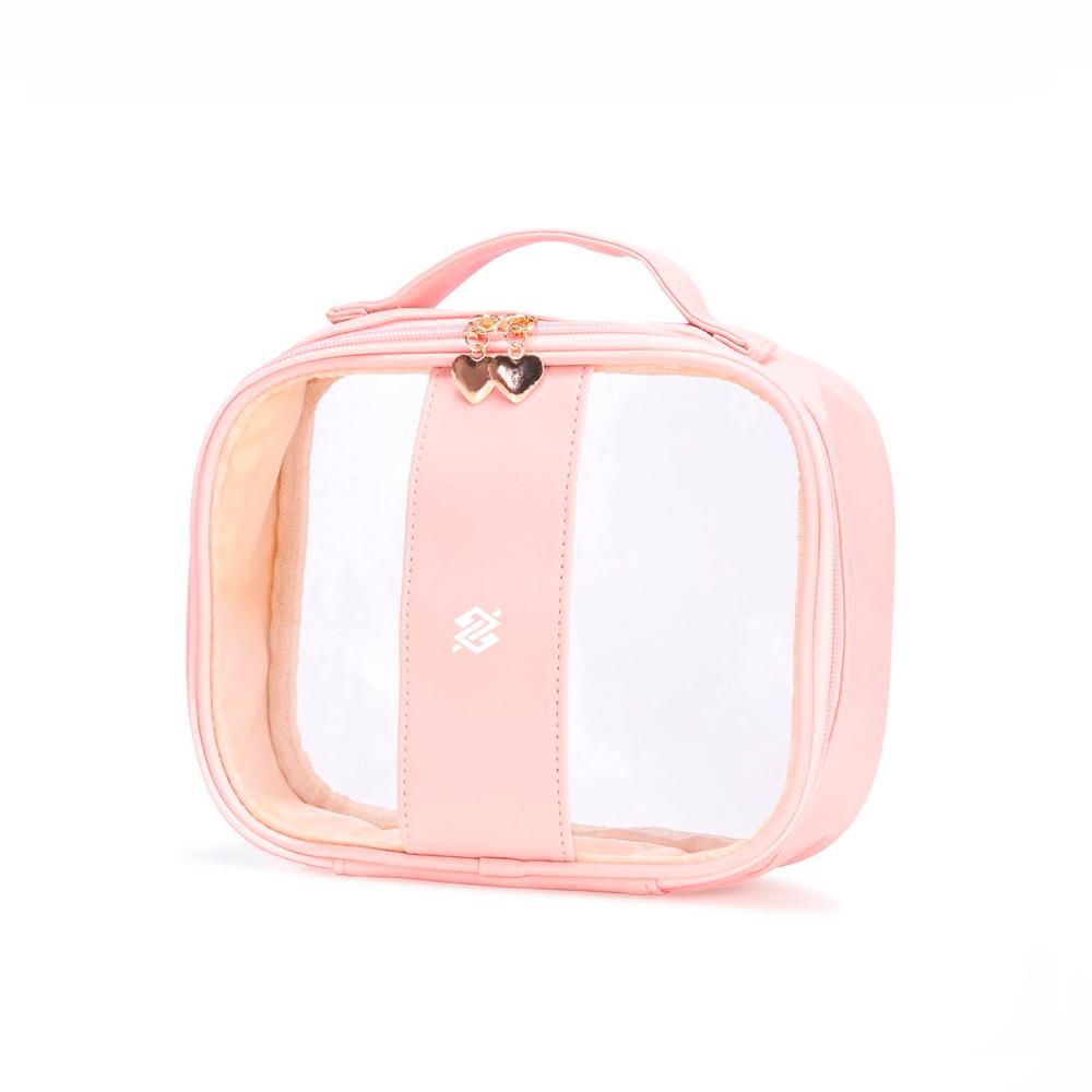 Necessaire PVC impermeável Pequena - Rosa - 1