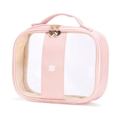 Necessaire PVC impermeável Grande - Rosa