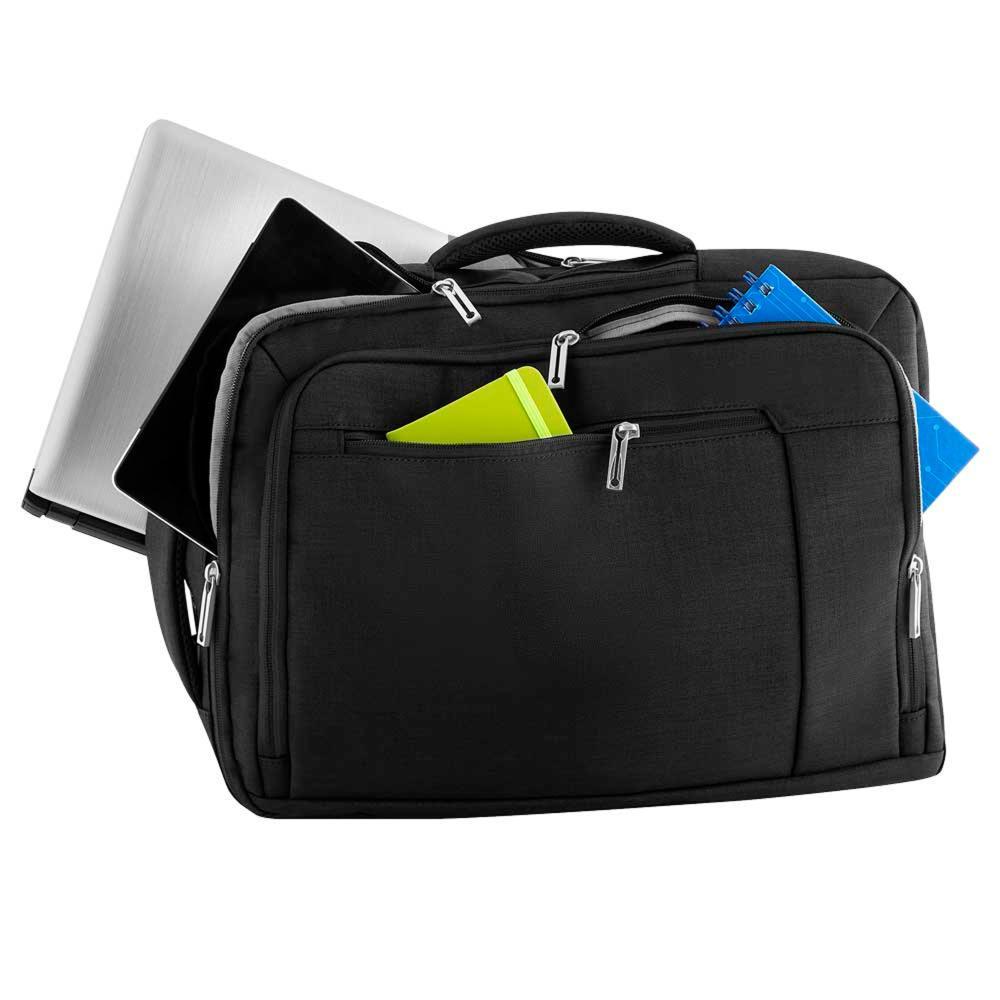 Mochila Pasta para Notebook com Saída USB - Preto - 4