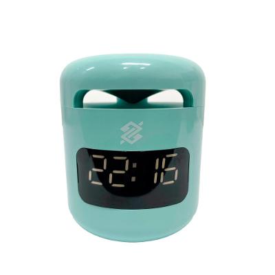 Caixa de Som Multimídia com Relógio Despertador LED - Azul - Coleção Loja BB