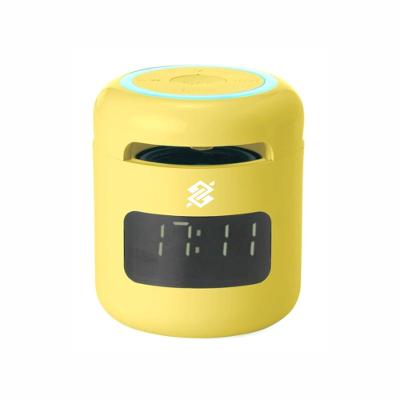 Caixa de Som Multimídia com Relógio Despertador LED - Amarela