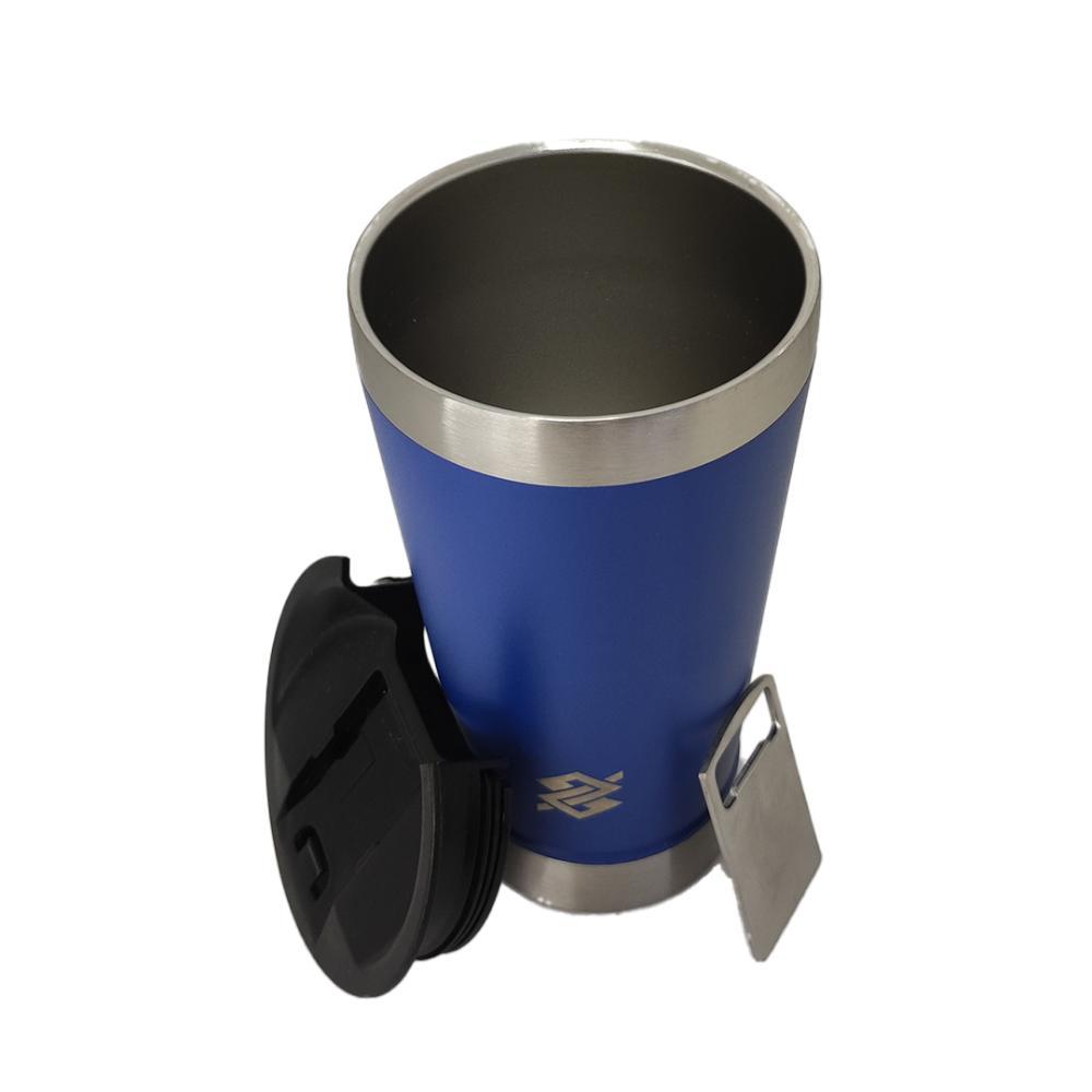 Copo Térmico 500ml em Inox com Abridor - Azul Royal - 6