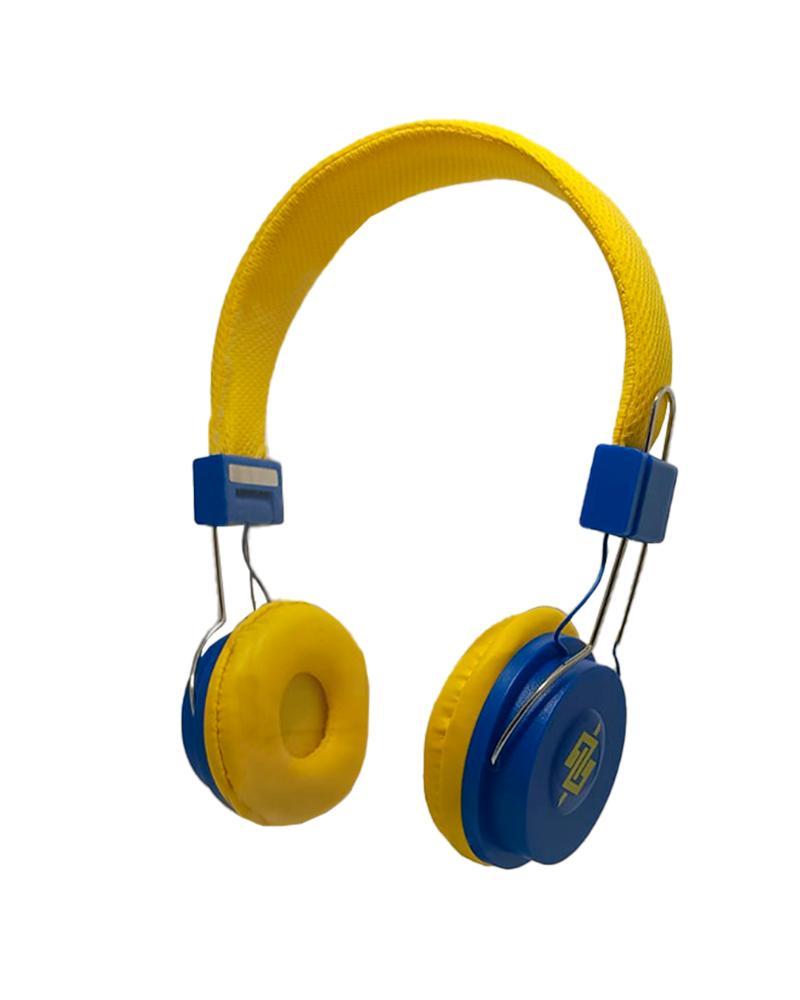 Fone de Ouvido com Microfone - Amarelo e Azul - 3