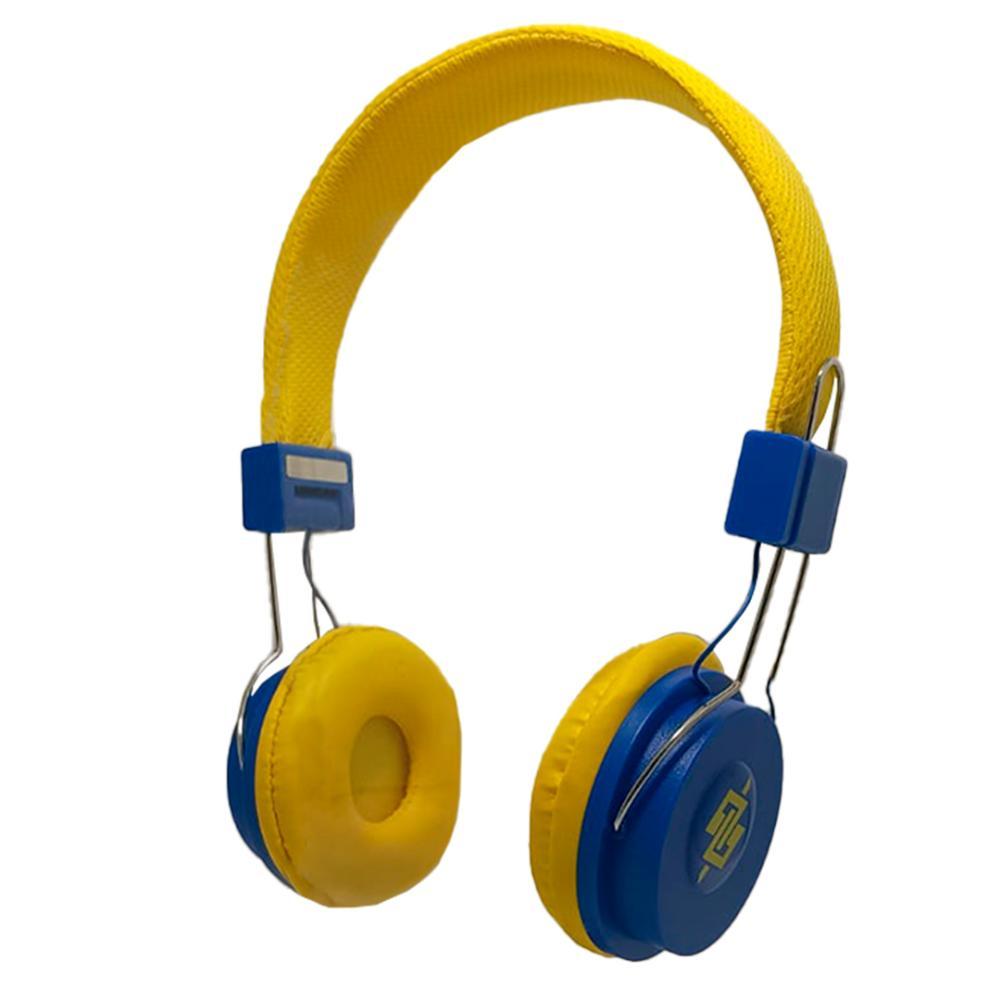 Fone de Ouvido com Microfone - Amarelo e Azul - 7