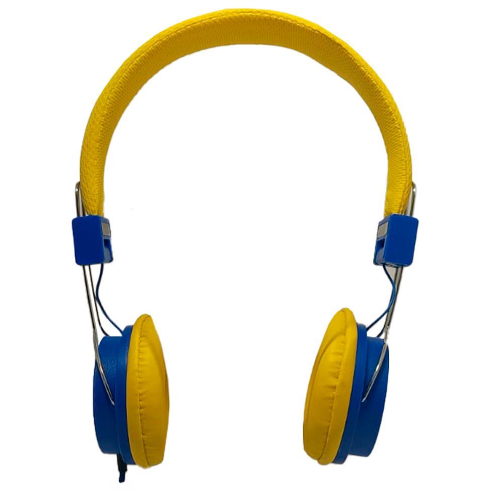 Fone de Ouvido com Microfone - Amarelo e Azul - 8