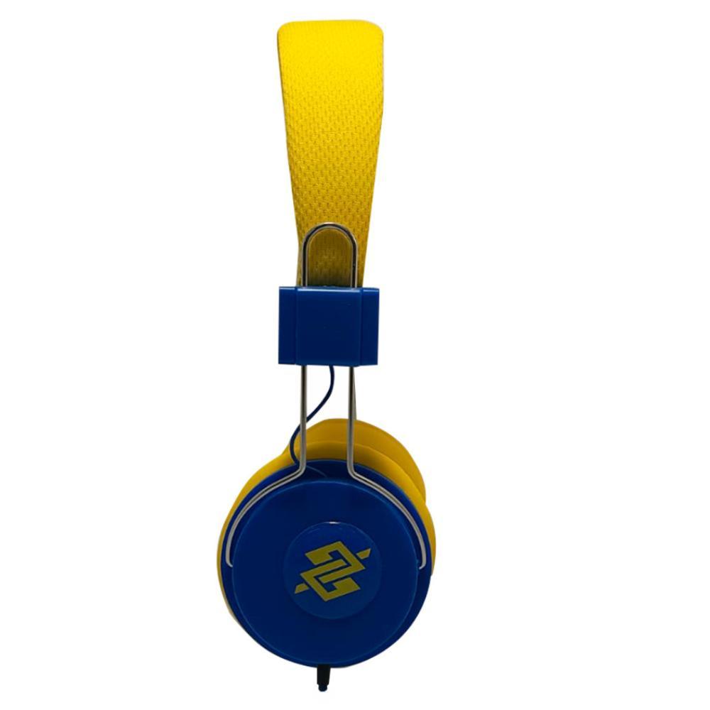 Fone de Ouvido com Microfone - Amarelo e Azul - 9