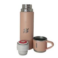 Kit Garrafa Térmica 450ml com Duas Xícaras - Rosa - 2