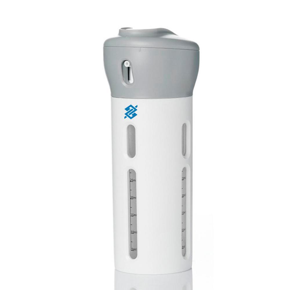 Dispenser Portátil De Viagem 4 em 1 Para Shampoo, Creme e Sabonete - Cinza - 7
