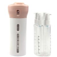 Dispenser Portátil De Viagem 4 em 1 Para Shampoo, Creme e Sabonete - Cinza - 2