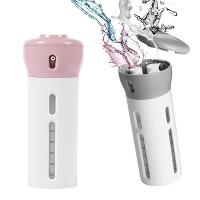 Dispenser Portátil De Viagem 4 em 1 Para Shampoo, Creme e Sabonete - Cinza - 5