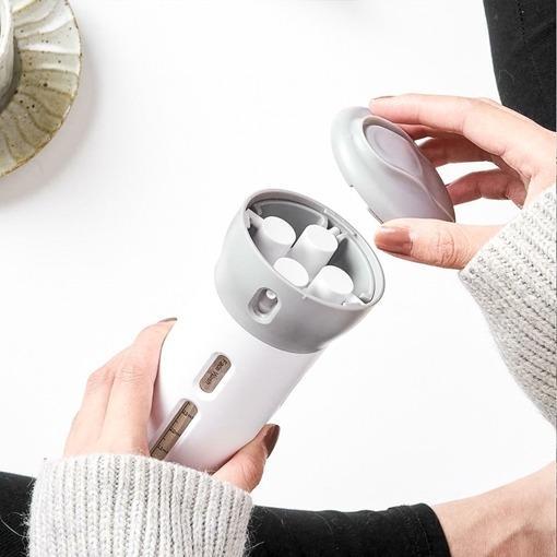 Dispenser Portátil De Viagem 4 em 1 Para Shampoo, Creme e Sabonete - Rosa - 6