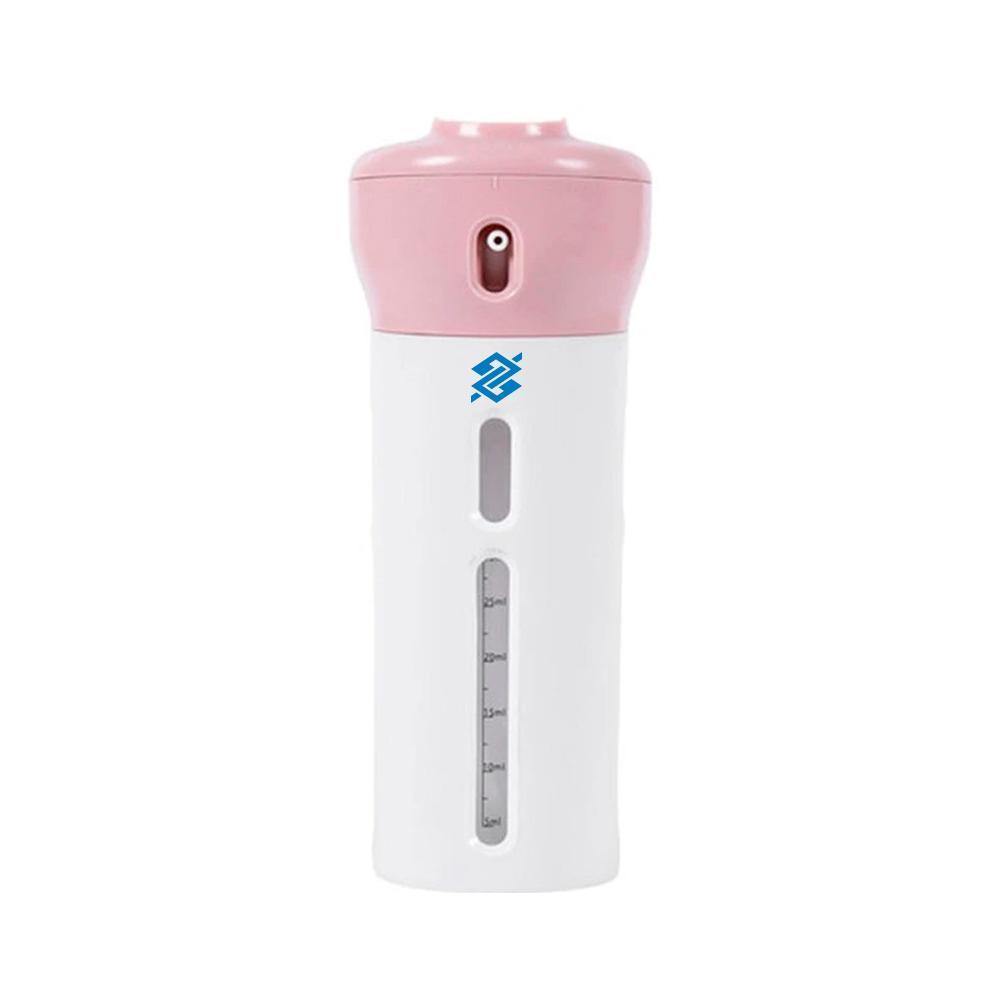 Dispenser Portátil De Viagem 4 em 1 Para Shampoo, Creme e Sabonete - Rosa - 7