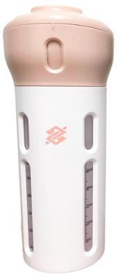 Dispenser Portátil De Viagem 4 em 1 Para Shampoo, Creme e Sabonete - Rosa