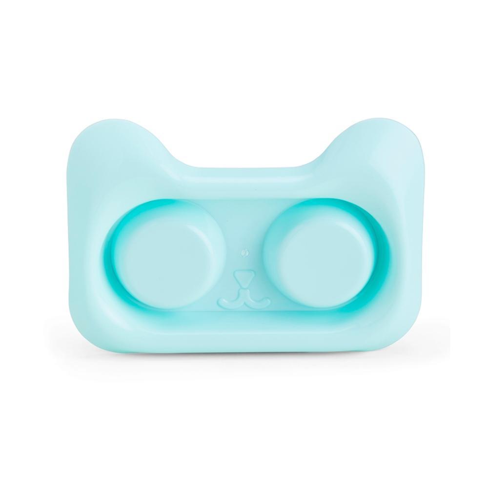 Tigela Dupla para Animais de Estimação - Verde - 3