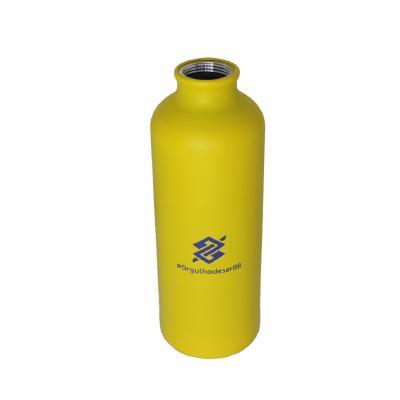 Squeeze em Alumínio com Mosquetão 550ml - Amarela - 4