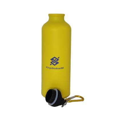 Squeeze em Alumínio com Mosquetão 550ml - Amarela - 9