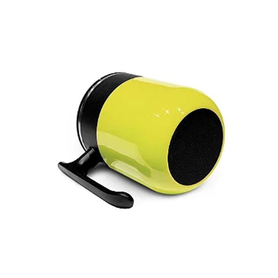 Caneca Plástica com Tampa e Interior em Inox 300ml - Amarelo - 5
