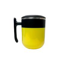 Caneca Plástica com Tampa e Interior em Inox 300ml - Amarelo - 2