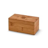 Caixa de Chás em Bambu com 02 Divisórias - 2