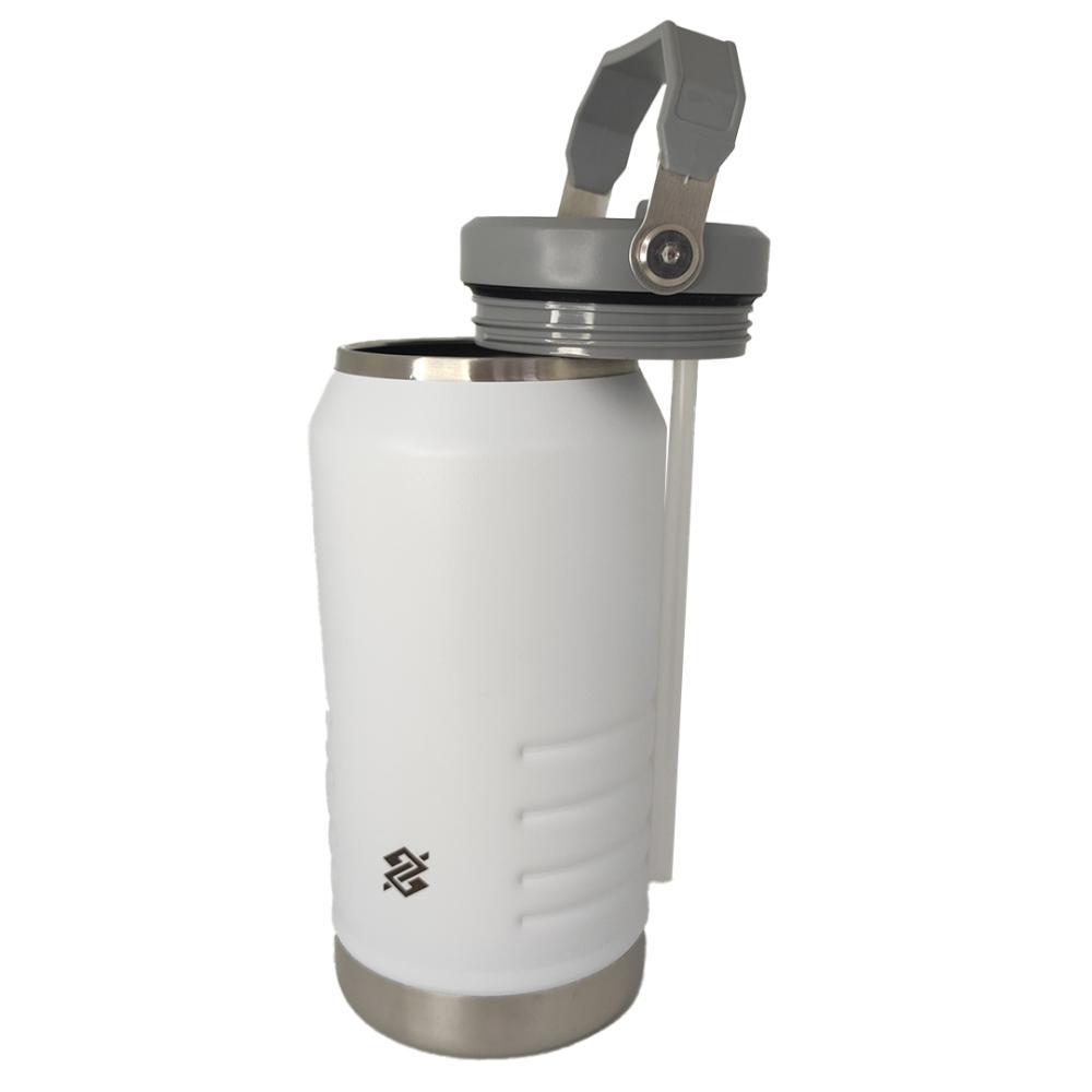 Garrafa Térmica 1,1 Litros em Inox com Parede Dupla - Branca - 3