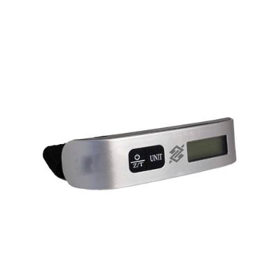 Balança de Mão Digital Portátil Até 50kg com Trava de Bagagem - Cinza