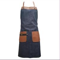 Avental Jeans com Acabamentos em Couro Ecológico - BB SEGUROS - 1