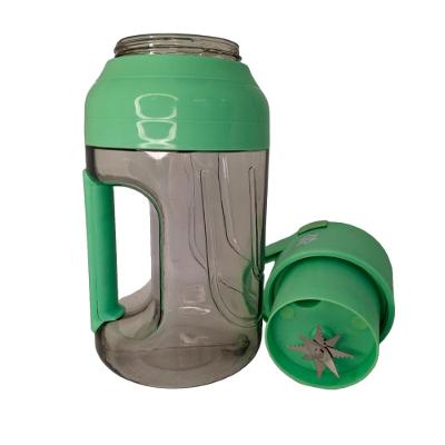 Mini Liquidificador Portátil Tipo Garrafa Com Alça 1,5L - Verde