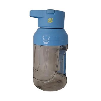 Mini Liquidificador Portátil Tipo Garrafa Com Alça 1,5L - Azul