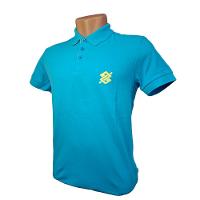 Camiseta Polo Pique Bordada Premium Masculina Azul - 2