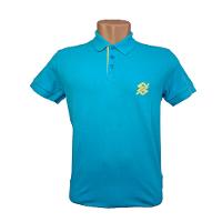 Camiseta Polo Pique Bordada Premium Masculina Azul - 7