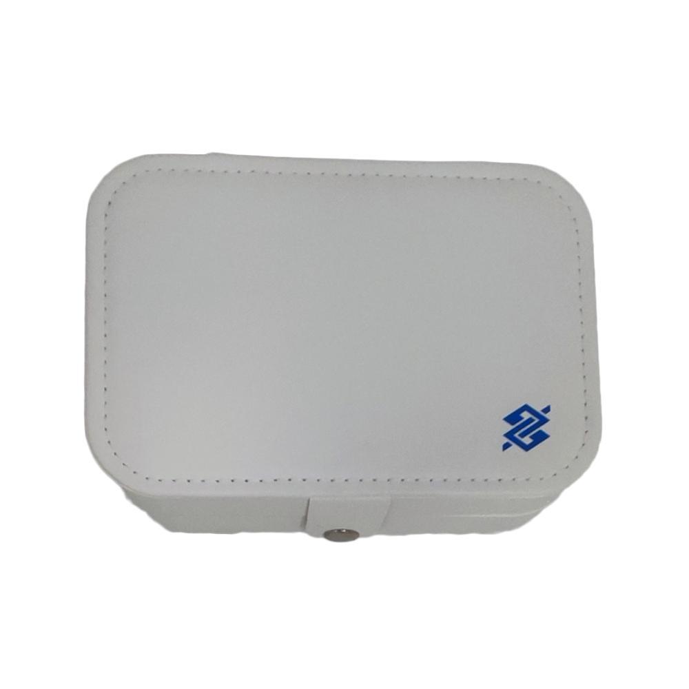 Porta Joias com Fecho em Botão - Branco - 2