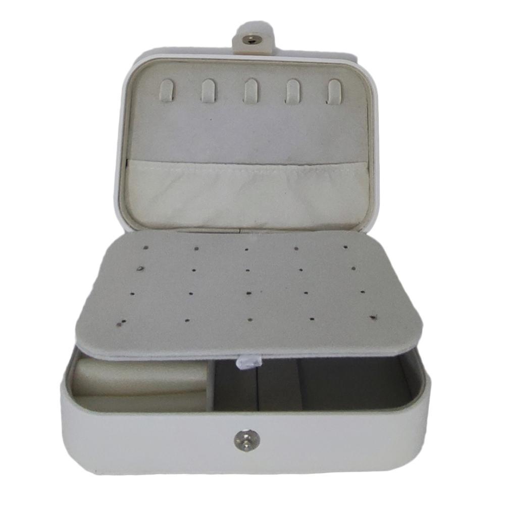 Porta Joias com Fecho em Botão - Branco - 3