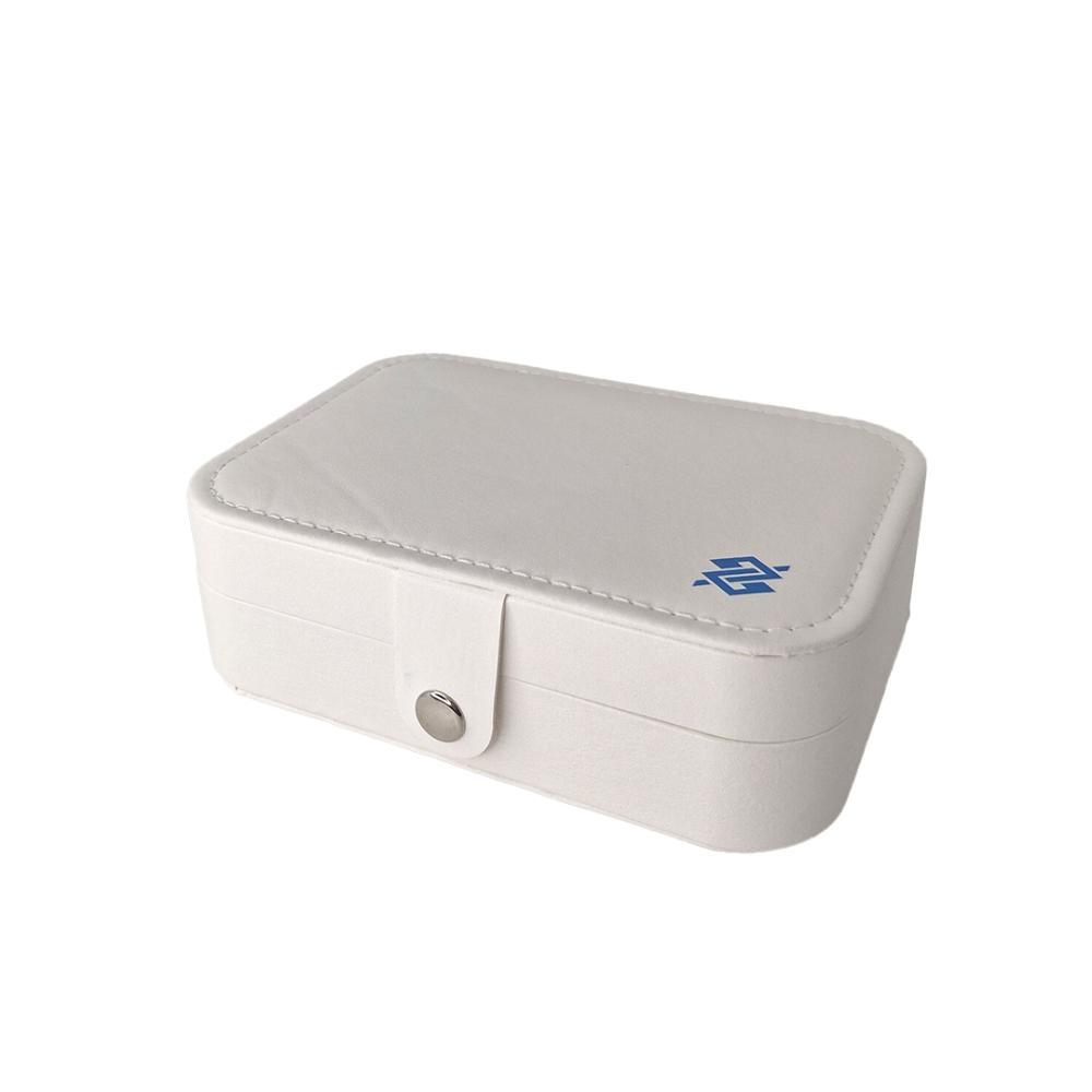 Porta Joias com Fecho em Botão - Branco - 4