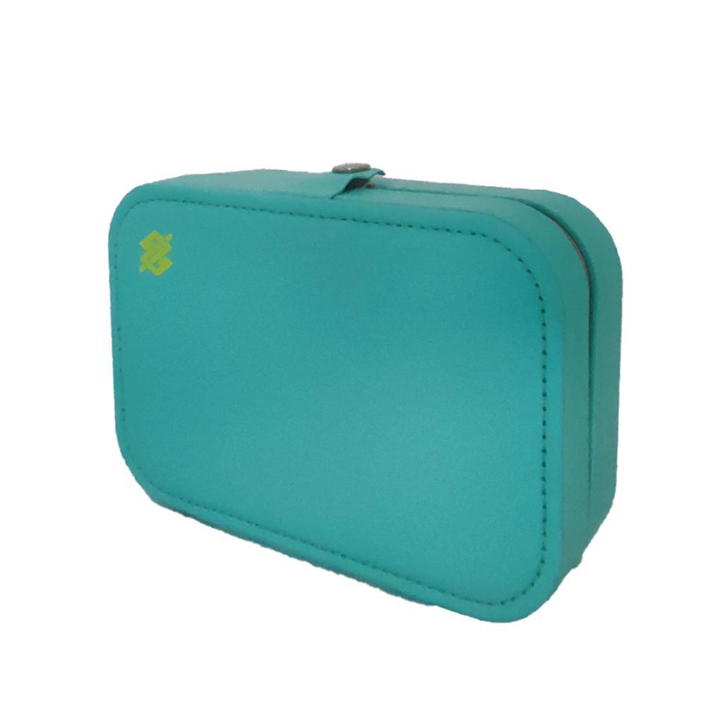 Porta Joias com Fecho em Botão - Verde - 2