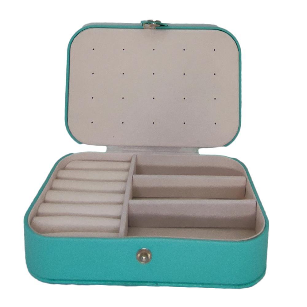 Porta Joias com Fecho em Botão - Verde - 1