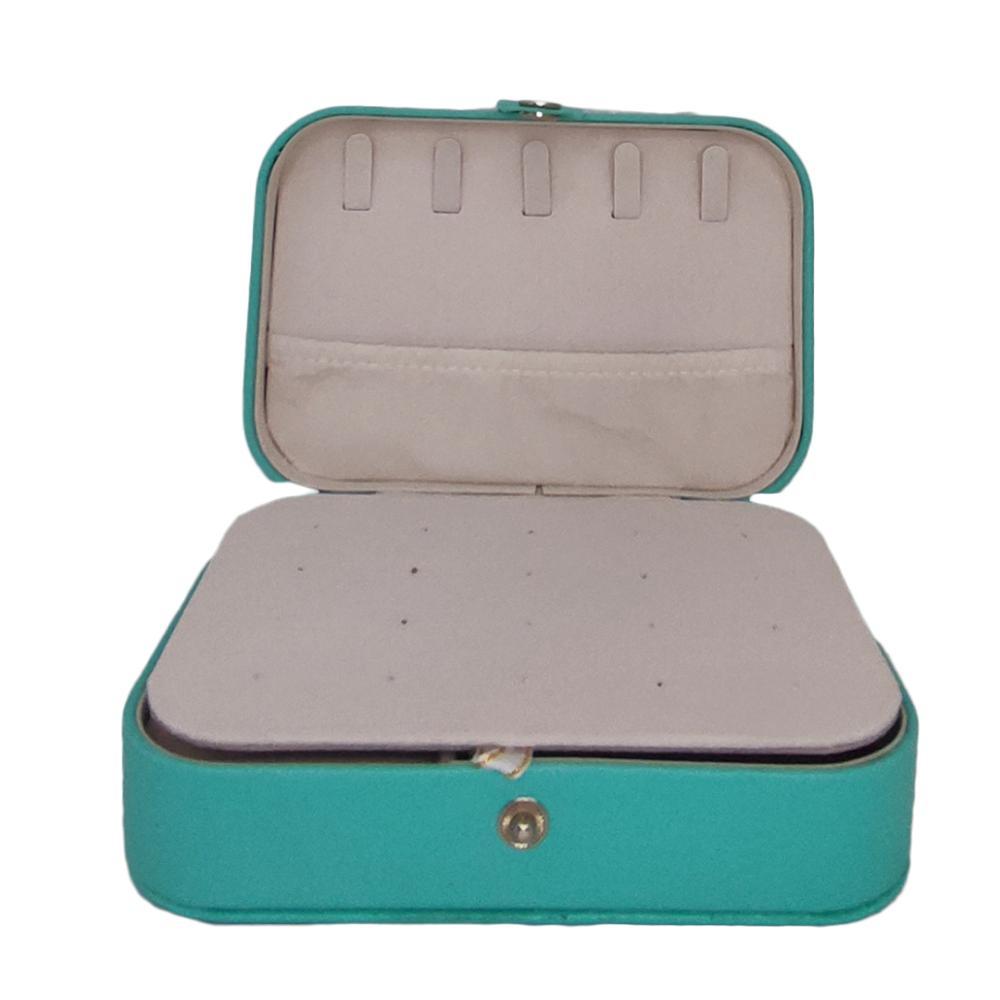 Porta Joias com Fecho em Botão - Verde - 3