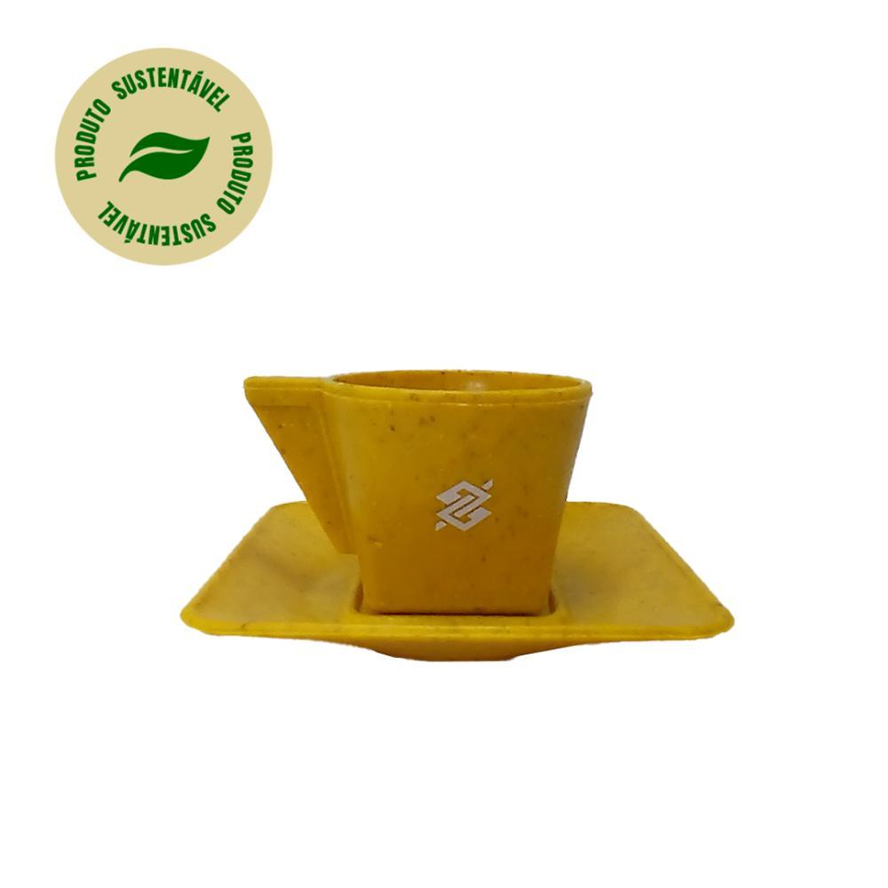 Kit 02 Xicarás com Pires 50ml (Azul e Amarelo) - Sustentável - 7