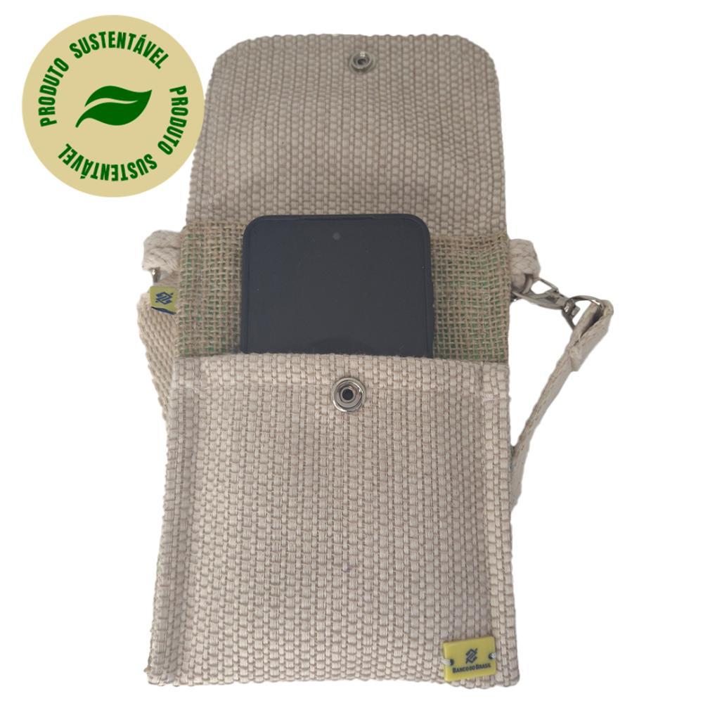 Bolsa Porta Celular de Juta - 6